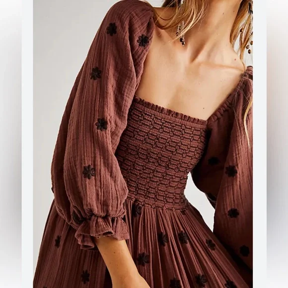 COPY - Free People Dahlia Embroidered Dress XL - Picture 2 of 12